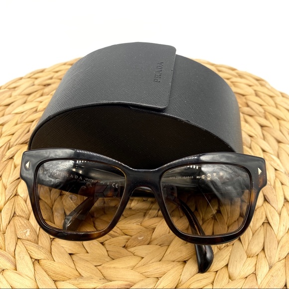 PRADA SPR29 TORTOISE LEOPARD SUNGLASSES WOMENS WITH CASE - Picture 2 of 8